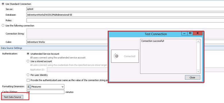 Create an Analysis Service Data Source Connection Using SharePoint PerformancePoint